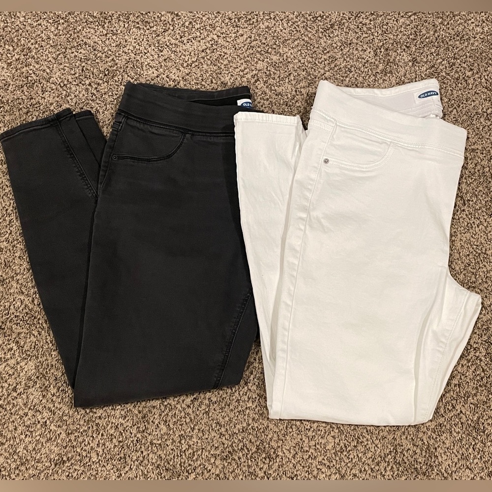 Old Navy Rockstar Jeggings (Set of 2) size 14